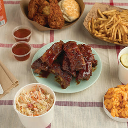 Smokehouse Signature Bundle: Smoked Beef Brisket + Pork Baby Back Ribs 2-For-1 Combo Pack