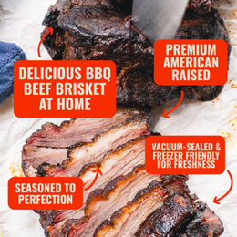 Smokehouse Signature Bundle: Smoked Beef Brisket + Pork Baby Back Ribs + Chicken BBQ 3-For-1 Combo Pack